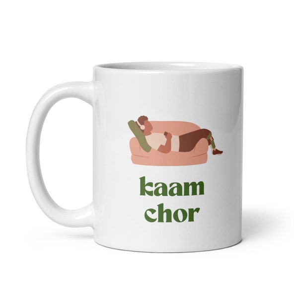 Kaam chor Indian Desi Taza Regalo divertido Taza india Regalo del sur de Asia Regalo desi Bollywood