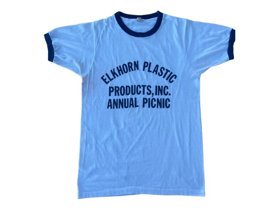 Elkhorn Plastics ringer tee - image 1