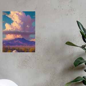 Sonoran Desert Arizona Wandkunst Berge Druck Arizona Poster