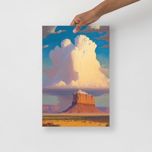 One Piece Poster Monument Valley Print Utah desert landscape Painting