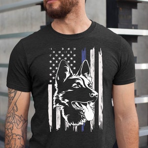 German Shepherd AMERICAN FLAG Dog Lover Gift T-Shirt , German Shepherd Dog, German Shepherd Dog Gift, German Shepherd Lover , Dog Dad Gift