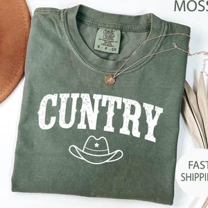 Comfort Colors® Cuntry Western Shirt, Funny Cowgirl Shirt, Funny Western Shirt, Cowgirl Oversized Shirt , Christmas gift Western Shirt
