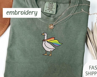LGBT Shirt, Social Justice,Embroidered LGBT Shirt, Equality Shirt, Anti Racism, Gay Pride Tee
