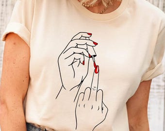 Comfort Colors® Feminist Shirt , Trendy Feminist Shirt, Funny feminist t-shirt, feminism shirt, nail polish T-shirt, gift for best friend