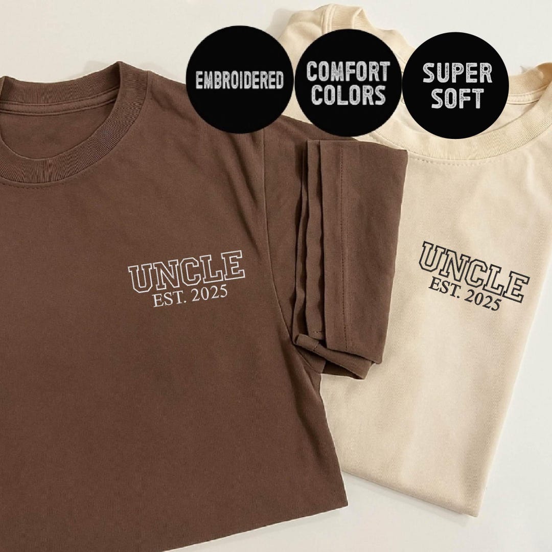 Personalized Uncle Shirt, Cool Uncle Shirt, Embroidered Uncle Shirt ...