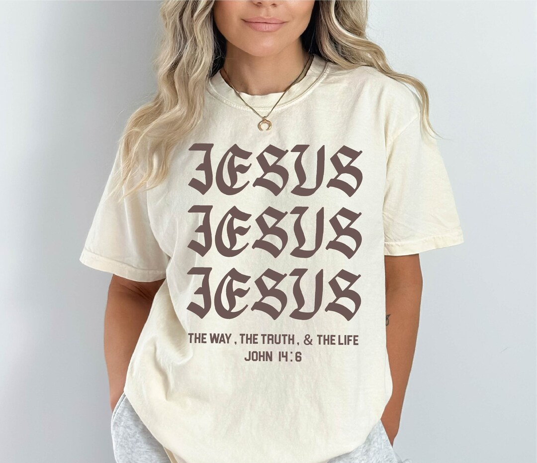 Giftjesus Shirt, Comfort Colors Jesus Gift, Religious Shirt, Christian ...