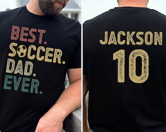 Soccer Dad Comfort Colors Shirt , Custom Number Soccer Dad Shirt