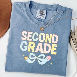 Comfort Colors® Second Grade Teacher Shirt, 2nd Grade Youth Shirt, Second Grade Teacher Tshirt, Back To School Youth Shirt ,Teacher Gift Tee