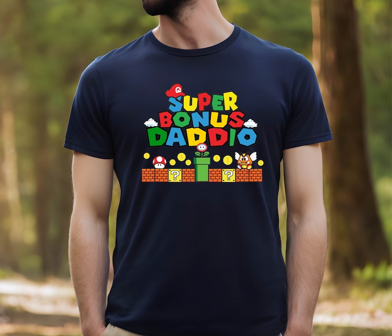 Bonus Dad Gift Shirt , Super Bonus Dad T Shirt , Funny Stepdad Gift , Funny Stepdad Shirt Bonus Dad Patriotic Shirts For Men Best Dad Gifts image 1