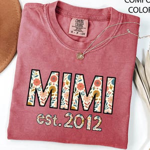 Mimi Est Shirt, Personalized Mimi T-shirt, Grandma-life Shirt,Custom Mimi Shirt, Christmas Mimi Gift  Shirt, Grandma Shirt , Mimi Tee
