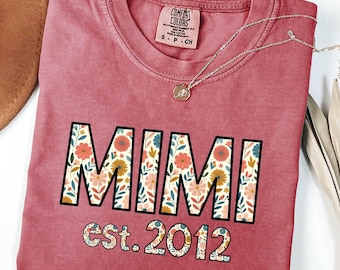 Mimi Est Shirt, Personalized Mimi T-shirt, Grandma-life Shirt,Custom Mimi Shirt, Christmas Mimi Gift  Shirt, Grandma Shirt , Mimi Tee