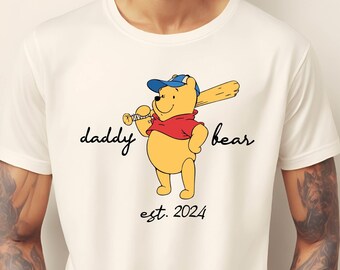 Daddy Est Shirt Personalized Daddy Bear Shirt ,Christmas Daddy Bear Gift for Dad ,Daddy Shirt , Dad Shirt , Christmas Gift for Dad and Daddy
