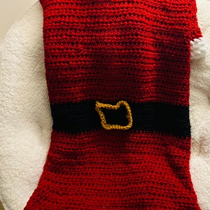 Santa Blanket Crocheted