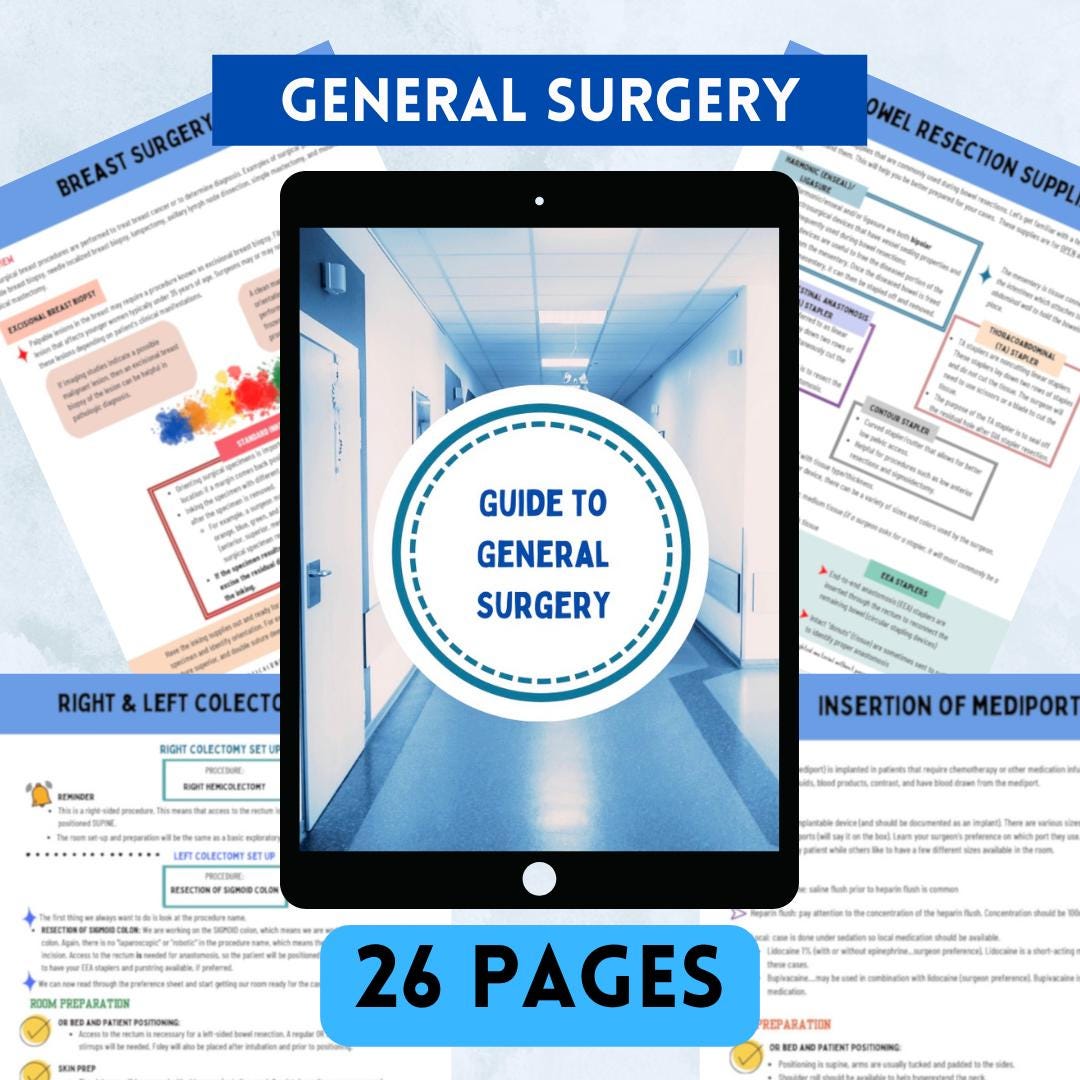 Guide To General Surgery Surgical Guide Surgery Digital Download Nursing Etsy Guide To General Surgery Surgical Guide Surgery Digital Download Nursing Etsy