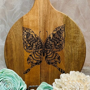 Butterfly Engraved Cutting Board