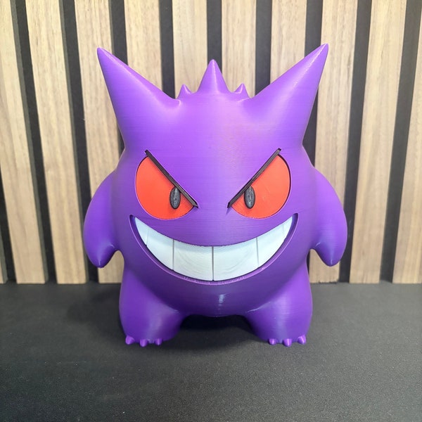 3D-geprinte Gengar Figuur | Pokémon | 20cm Hoog
