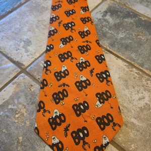 Halloween Tie / Boo Tie / Ghost Tie
