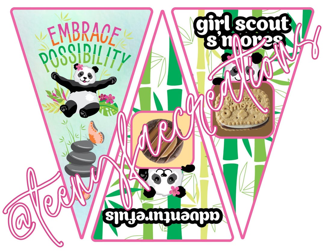 2025 Girl Scout Themed Cookie Banner LBB Baker Printable PDF Etsy