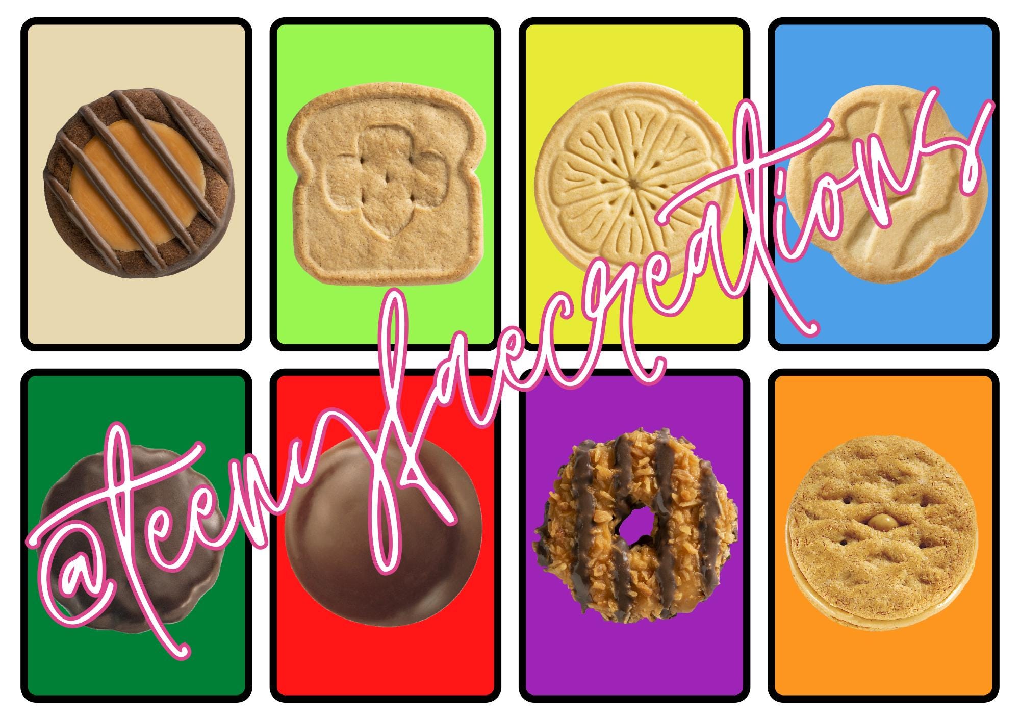Cookie Cutter Flash Card.pdf Girl Scout Cookie Flash Cards (ABC Baker) - Etsy UK