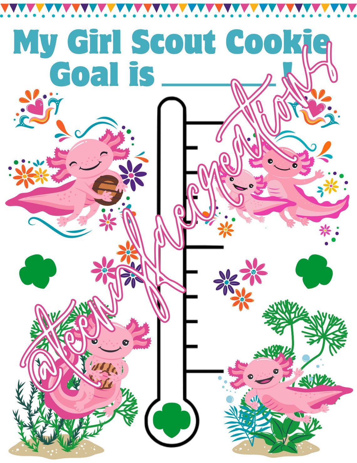 2024 Themed Girl Scout Cookie Goal Chart - Etsy