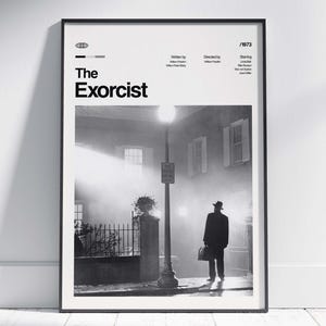 The Exorcist Movie Poster, The Exorcist Wall Decor, The Exorcist Poster Print, Vintage Retro Art Print