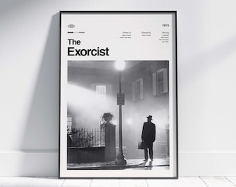 DER EXORZIST Filmplakat, Vintage Kunstdruck, digitaler Download