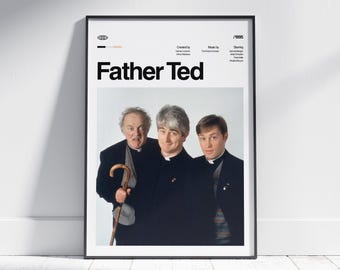 FATHER TED Tv Show Print, Series Poster, Minimalist Wall Art