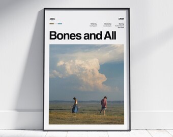 BONES AND ALL Movie Poster, Retro Art Print, Digital Download