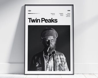 TWIN PEAKS Tv Series Poster, David Lynch Art, Digital Download