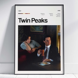 Twin Peaks Plakat, Twin Peaks Plakat-Druck, Twin Peaks Serie Poster Druck, Tv Serie Poster Kunst, Poster Wandkunst