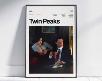 Twin Peaks Poster, Twin Peaks Poster Print, Twin Peaks Series Poster Print, Tv Series Posters Art, Poster Wall Art