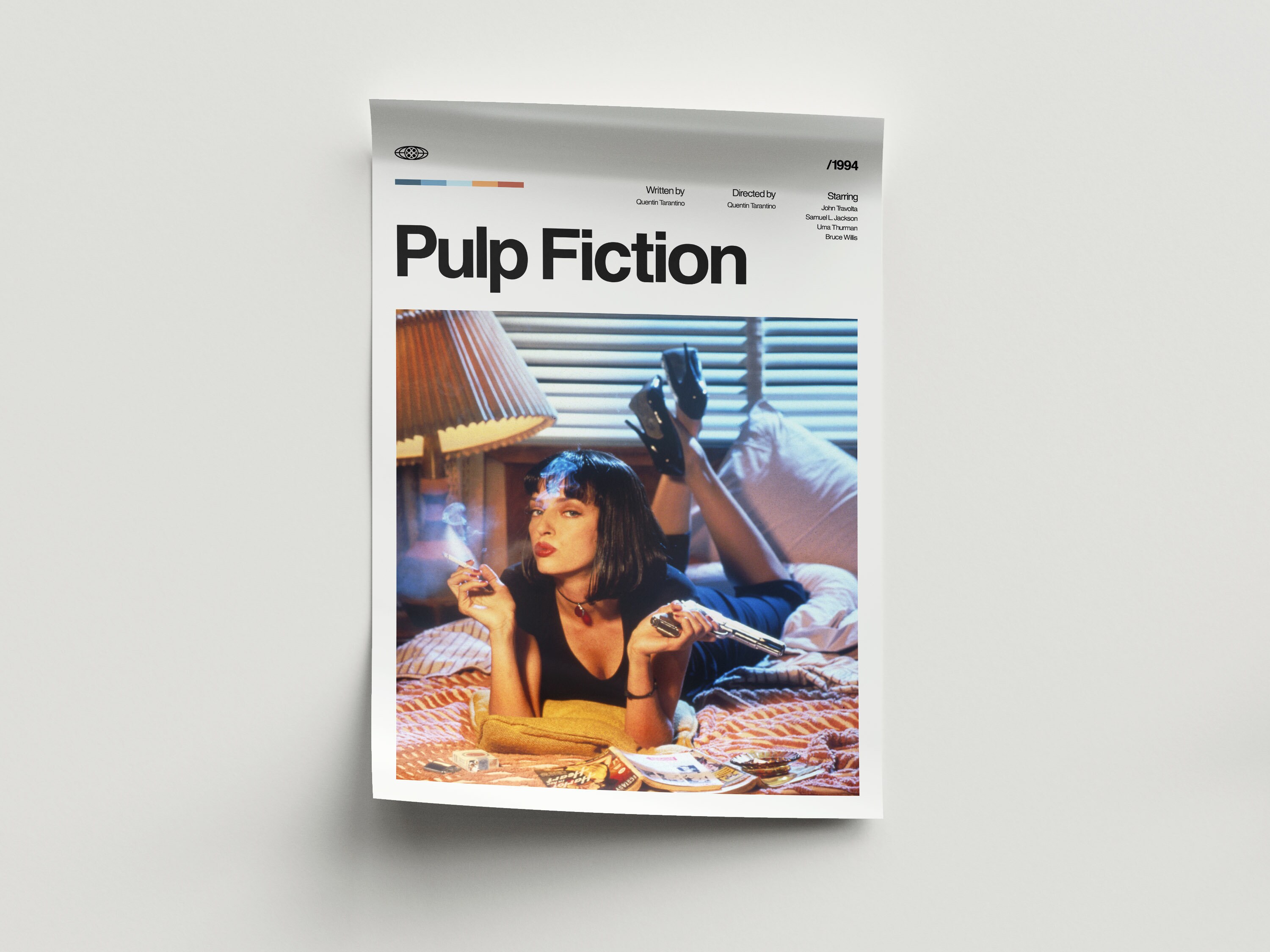 Pulp Fiction Movie Poster, Pulp Fiction Wall Decor, Pulp Fiction Poster ...