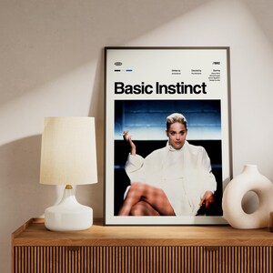 BASIC INSTINCT Movie Poster, Vintage Retro Art Print, Digital Download image 5