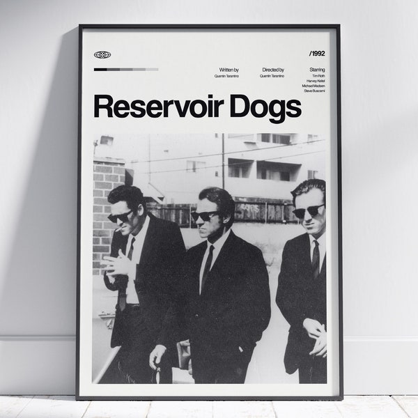 Reservoir Dogs Movie Poster, Reservoir Dogs Wall Decor, Reservoir Dogs Poster Print, Reservoir Dogs Poster, Vintage Retro Art Print