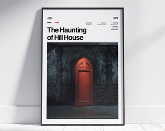 Impression de l'émission télévisée The Haunting of Hill House, affiche de la série, art mural minimaliste