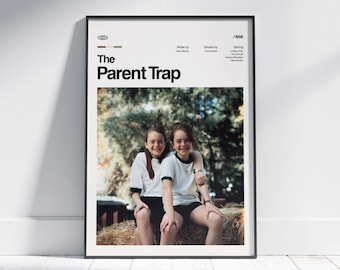 The Parent Trap Movie Poster, Retro Art Print, Digital Download