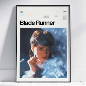Blade Runner Movie Poster, Blade Runner Wall Decor, Blade Runner Poster Print, Vintage Retro Art Print, Blade Runner 1982