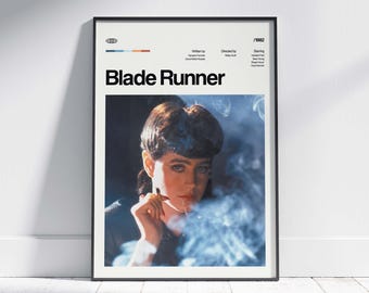 BLADE RUNNER Movie Poster, Retro Art Print, Digital Download
