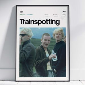 Trainspotting Movie Poster, Trainspotting Wall Decor, Trainspotting Poster Print, Vintage Retro Art Print