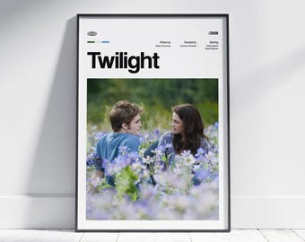 TWILIGHT Movie Poster, Retro Art Print, Digital Download