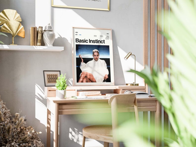 BASIC INSTINCT Movie Poster, Vintage Retro Art Print, Digital Download image 6