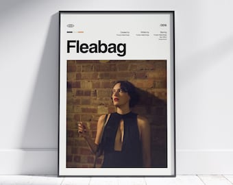 FLEABAG Tv Serie Poster Druck, Phoebe Waller-Bridge Kunst, digitaler Download