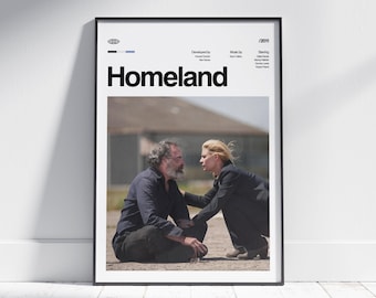 HOMELAND Tv Show Print, Series Poster, Minimalist Wall Art