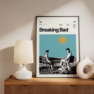 BREAKING BAD Poster, Tv Series Print, Retro Art Print, Digital Download image 5