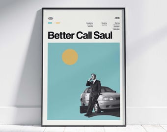 BETTER CALL SAUL Tv-Show Druck, Serie Poster, minimalistisch, digitaler Download