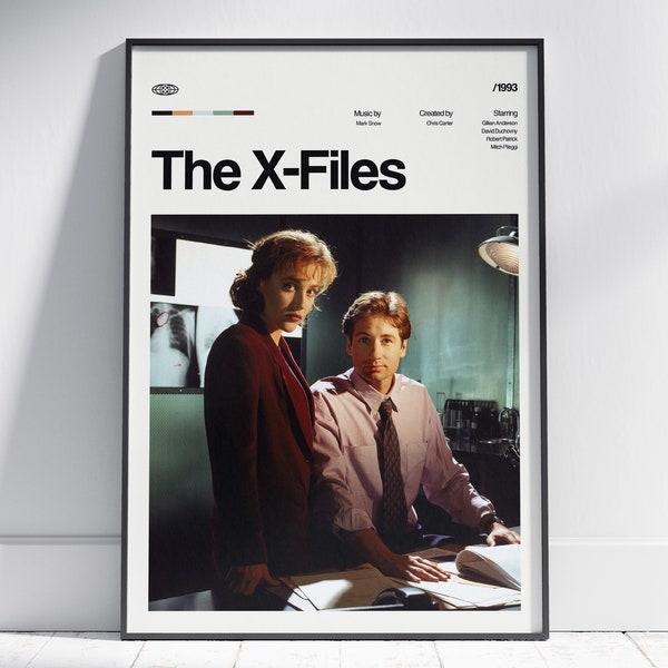 X Files Poster, X Files Poster Print, X Files Series Poster Print, The X-Files, Tv Series Posters Art, Poster Wall Art