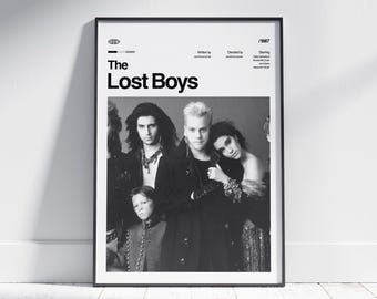 THE LOST BOYS Movie Poster, Retro Art Print, Digital Download