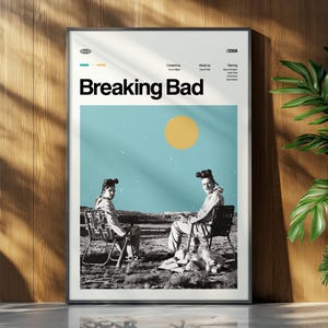 BREAKING BAD Poster, Tv Series Print, Retro Art Print, Digital Download image 3