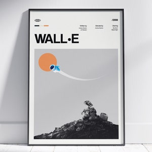 WALL-E Film Poster, WALL-E Wand Dekoration, WALL-E Poster Druck, Vintage Retro Kunstdruck