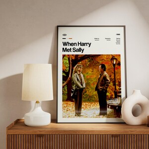 When Harry Met Sally Movie Poster, Retro Art Print, Digital Download image 5